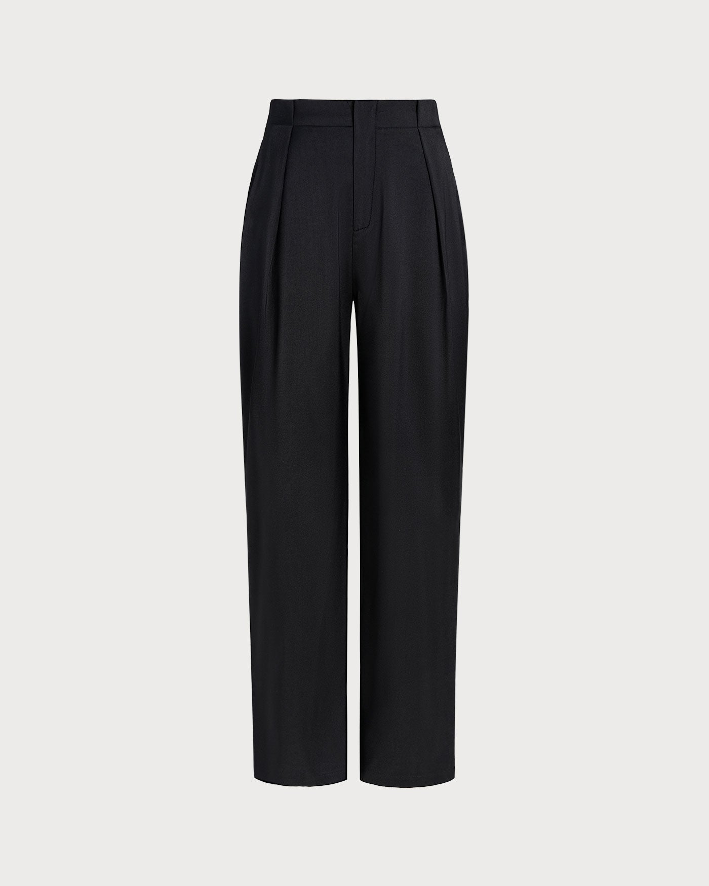 The Classic Black Straight Trouser