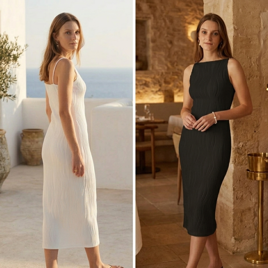 The Riviera Ripple Dress