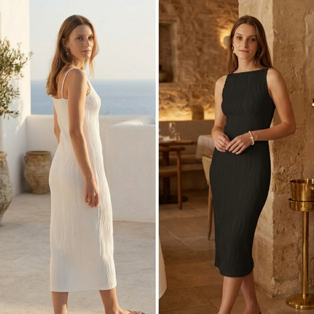 The Riviera Ripple Dress