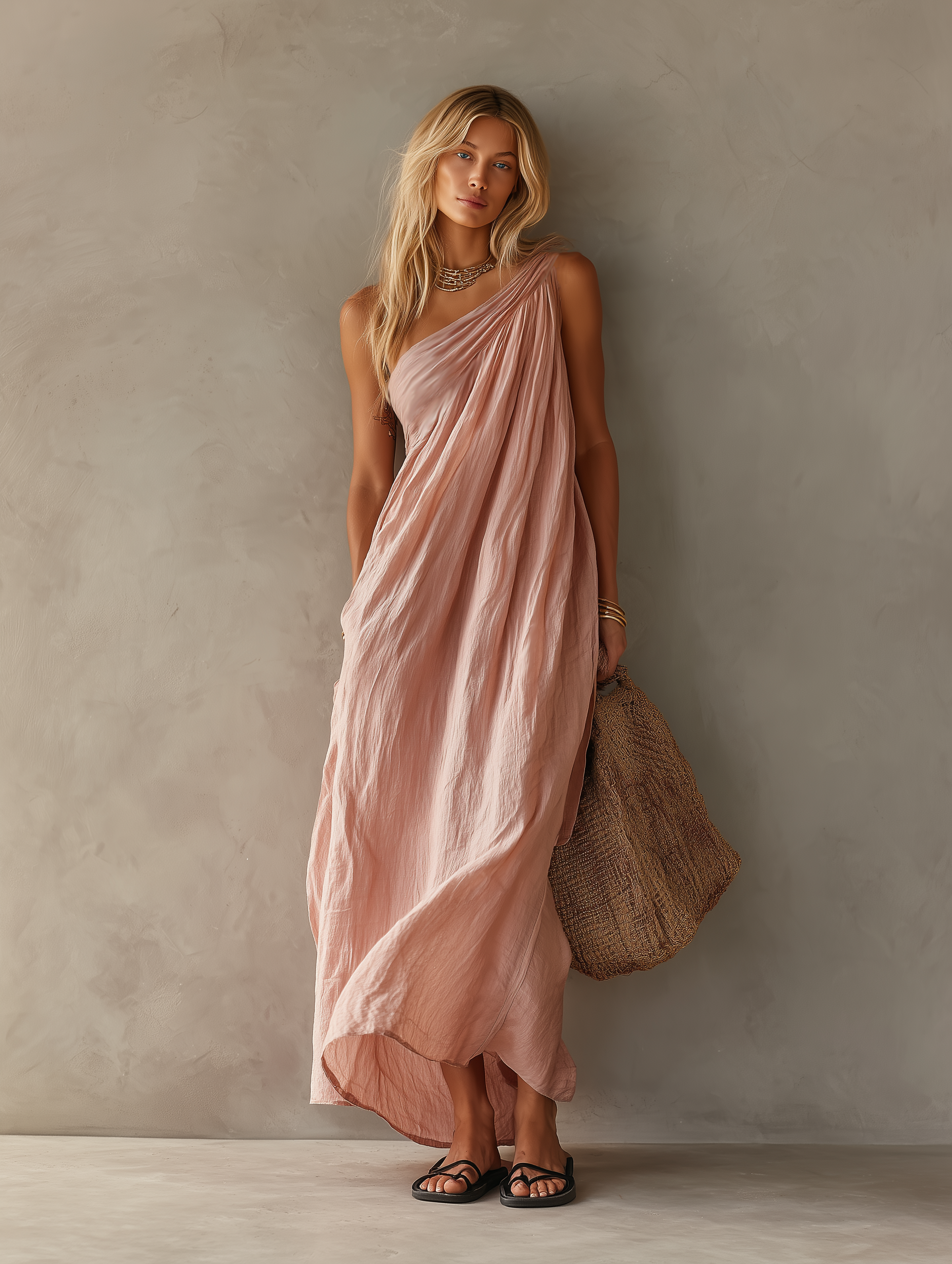 The Calla One-Shoulder Maxi Dress