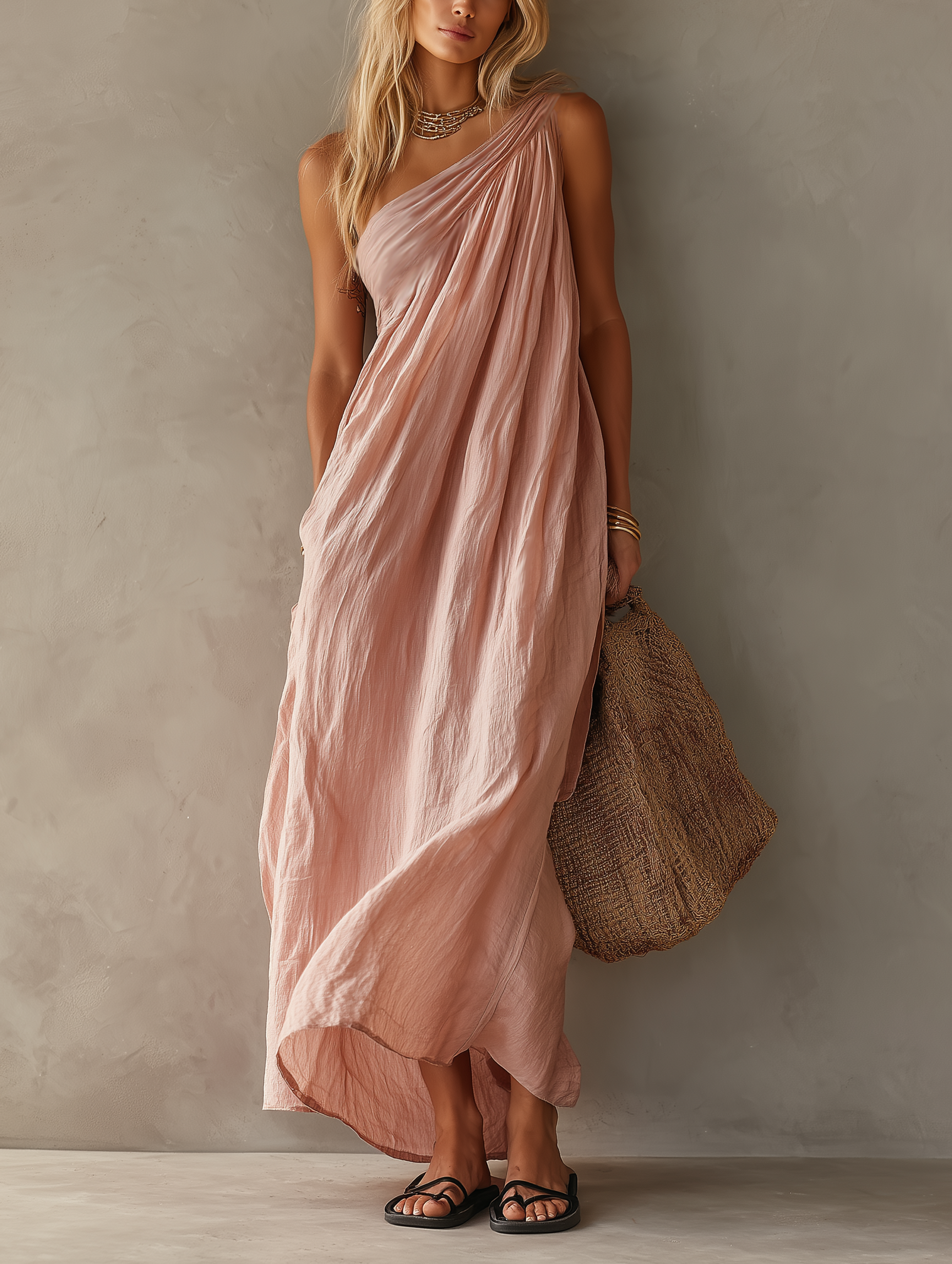 The Calla One-Shoulder Maxi Dress