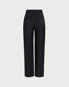 The Classic Black Straight Trouser