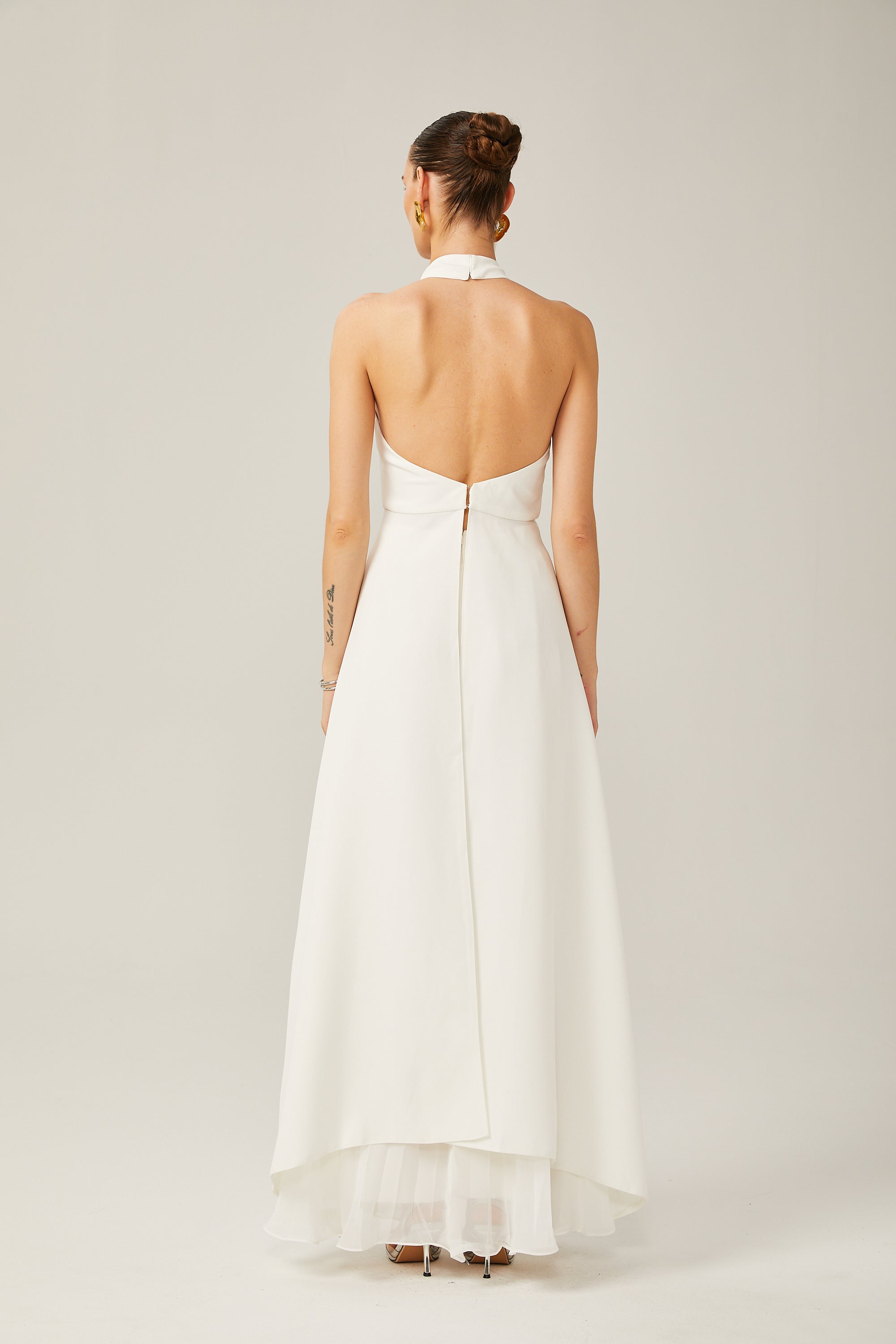 Colette Layered Halterneck Maxi Dress