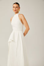 Colette Layered Halterneck Maxi Dress
