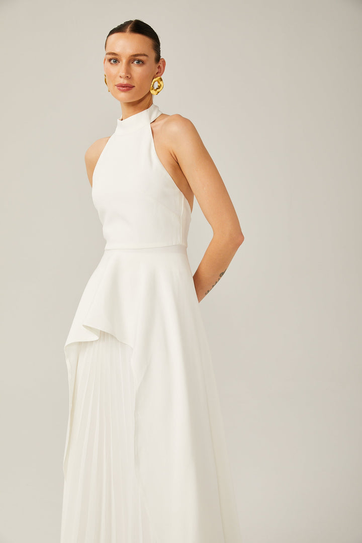 Colette Layered Halterneck Maxi Dress