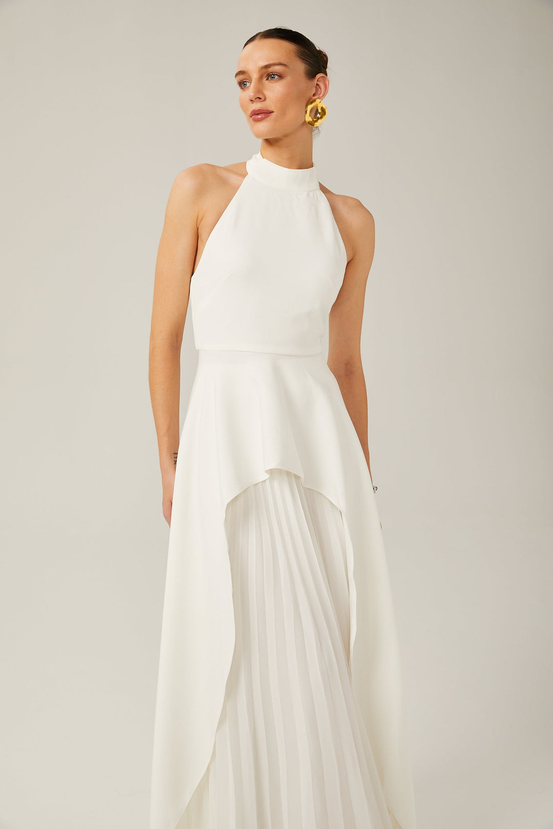Colette Layered Halterneck Maxi Dress