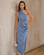 The Slate One-Shoulder Dress