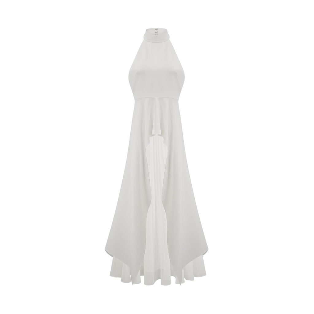 Colette Layered Halterneck Maxi Dress