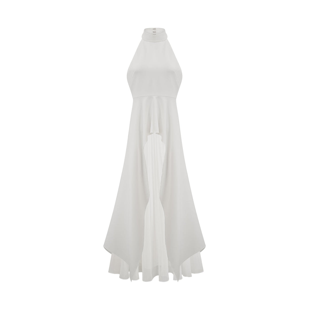 Colette Layered Halterneck Maxi Dress