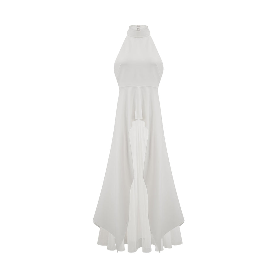 Colette Layered Halterneck Maxi Dress