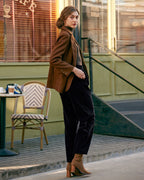 The Noir High-Waist Wide Leg Trouser