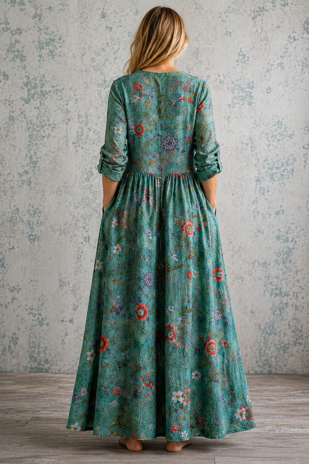 OLIVIA™ | FLORAL LINEN SUMMER DRESS