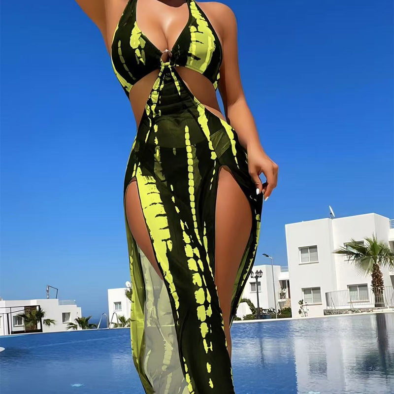 Tie-Dye Swimsuit & Beach Dress