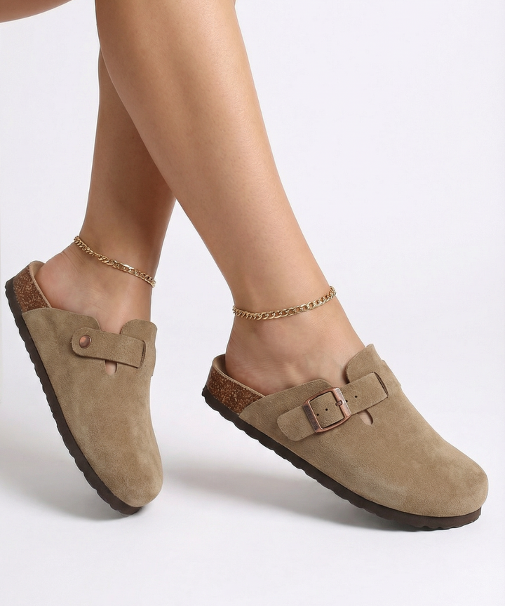 Suede Clogs