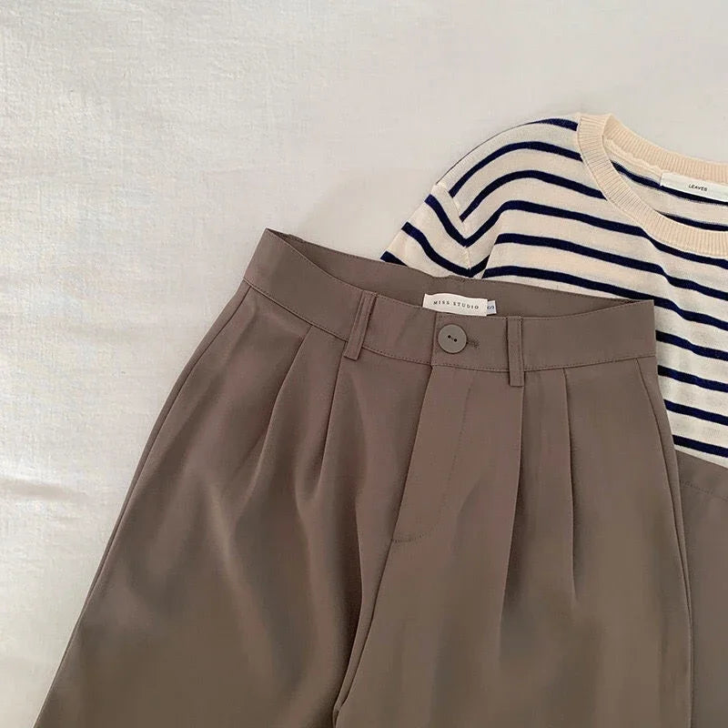 MAREN | High-Rise Tailored Trousers