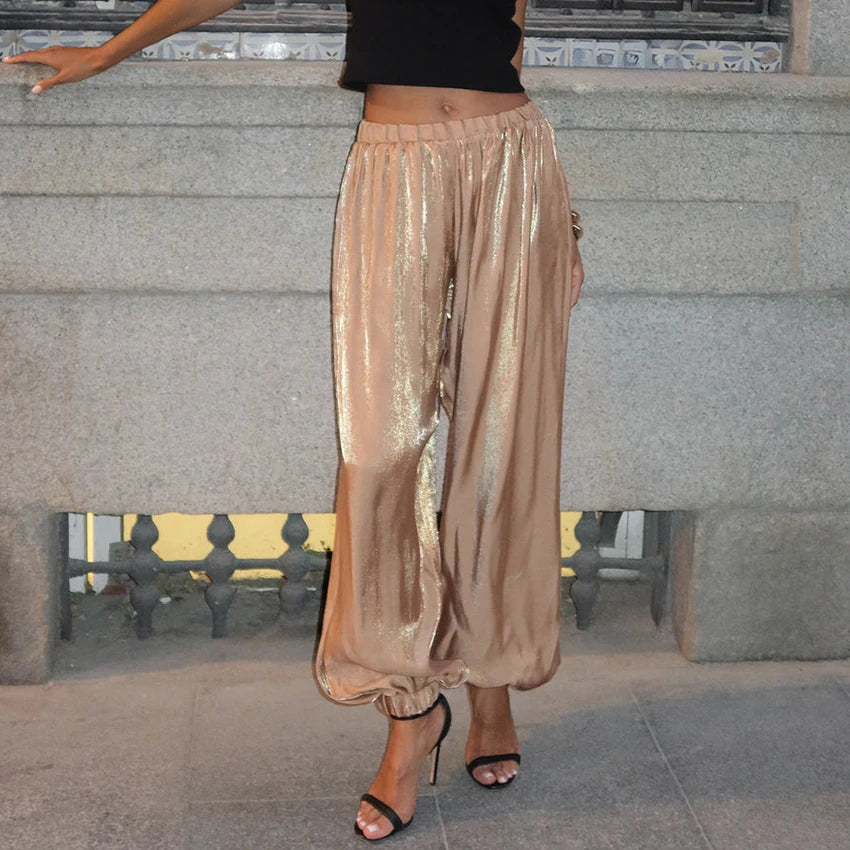 LIORA | Pleated Wide-Leg Trousers