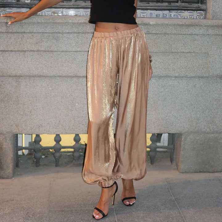 LIORA | Pleated Wide-Leg Trousers