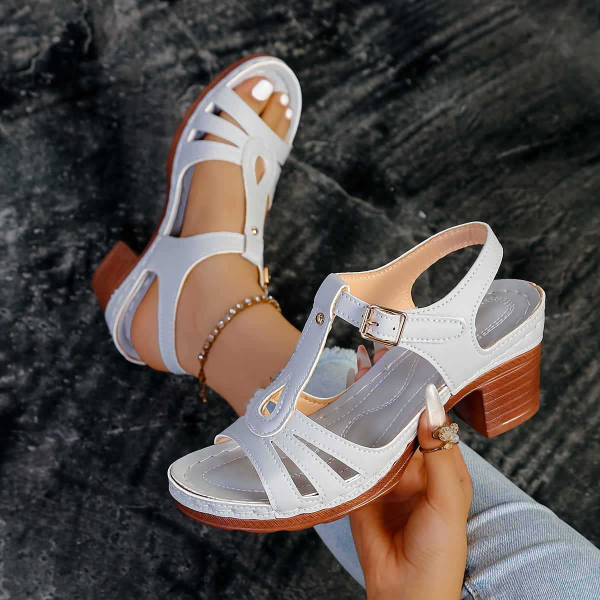 ORLINA | Block Heel Sandals