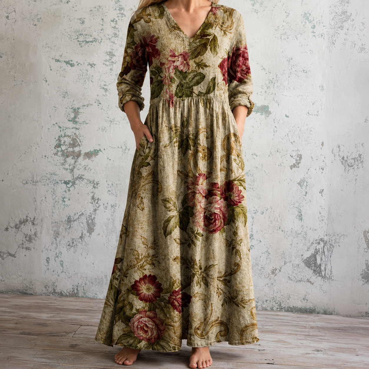 RACHEL™ | FLORAL LINEN SUMMER DRESS