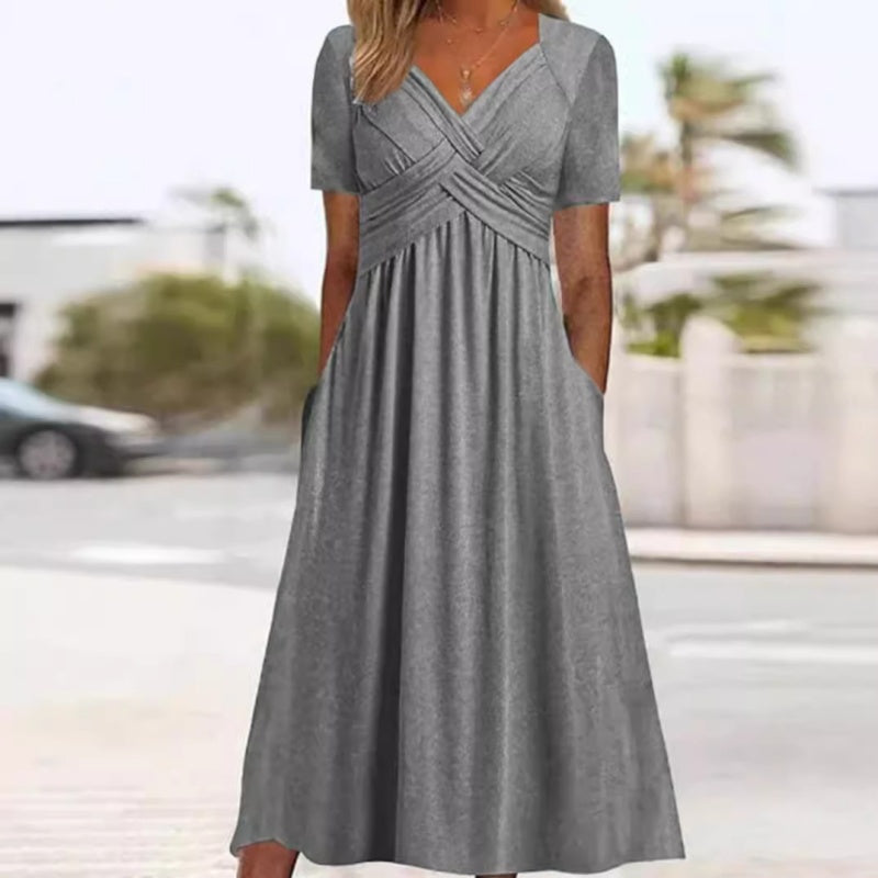 The Soleil V-Neck Maxi Dress