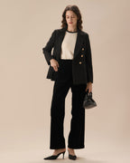 The Noir High-Waist Wide Leg Trouser