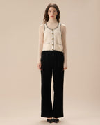 The Noir High-Waist Wide Leg Trouser
