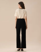 The Noir High-Waist Wide Leg Trouser