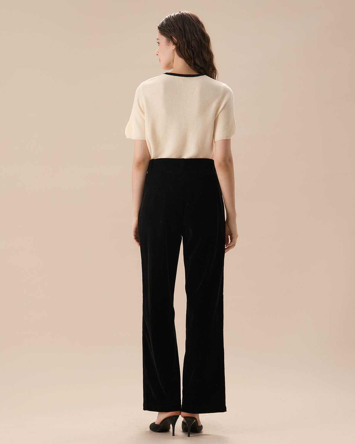The Noir High-Waist Wide Leg Trouser
