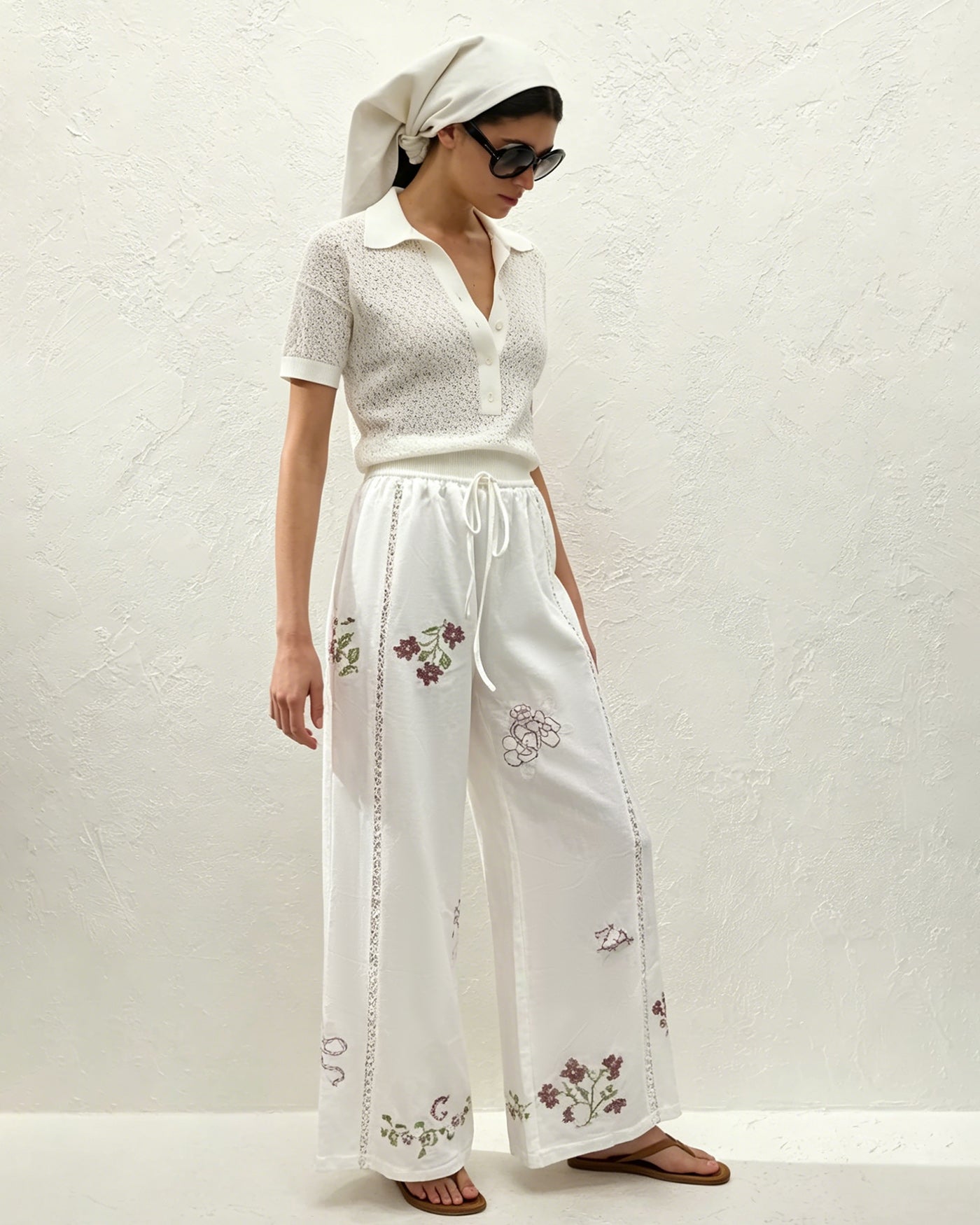The Jardin Embroidered Trouser