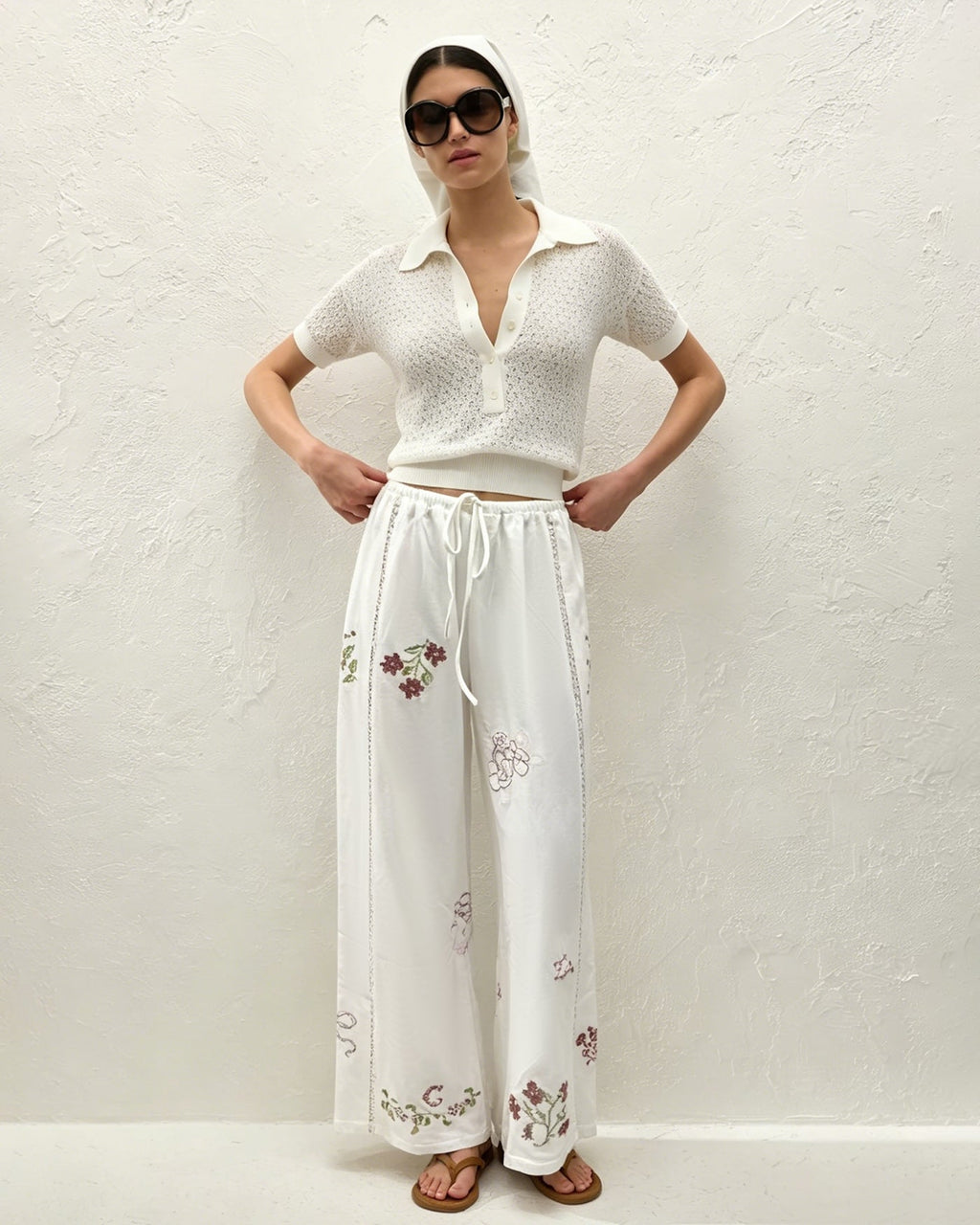The Jardin Embroidered Trouser