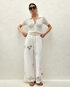 The Jardin Embroidered Trouser