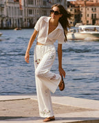 The Jardin Embroidered Trouser