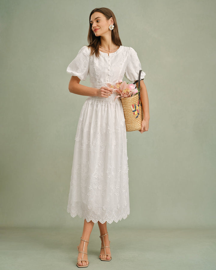 The Blanc Blossom Dress