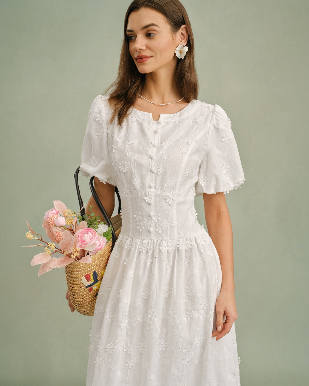 The Blanc Blossom Dress