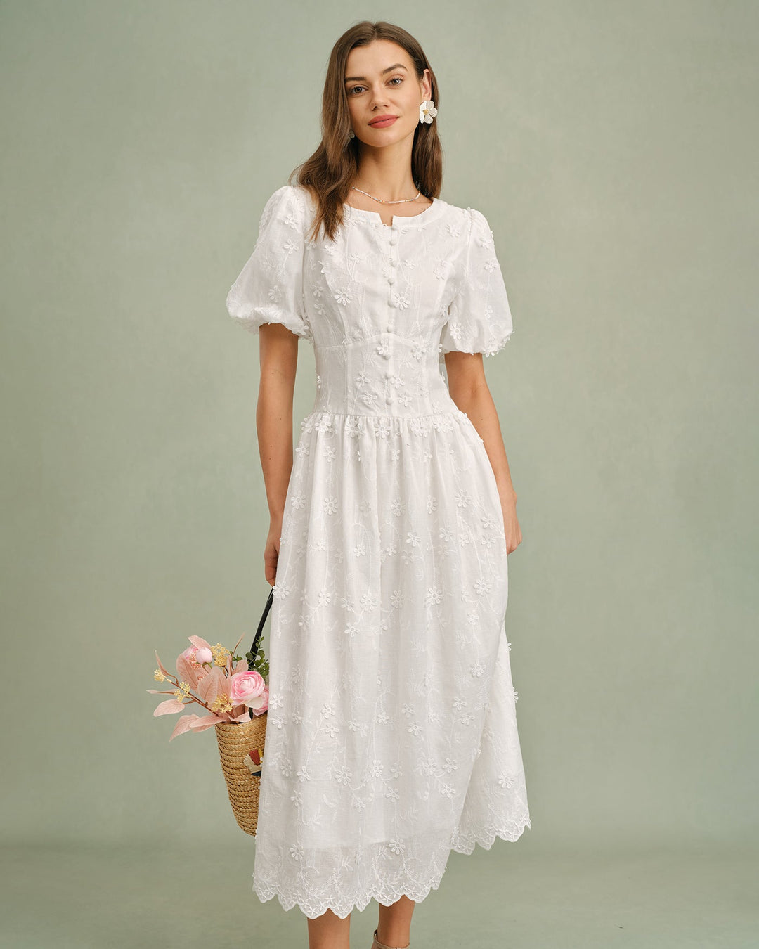 The Blanc Blossom Dress