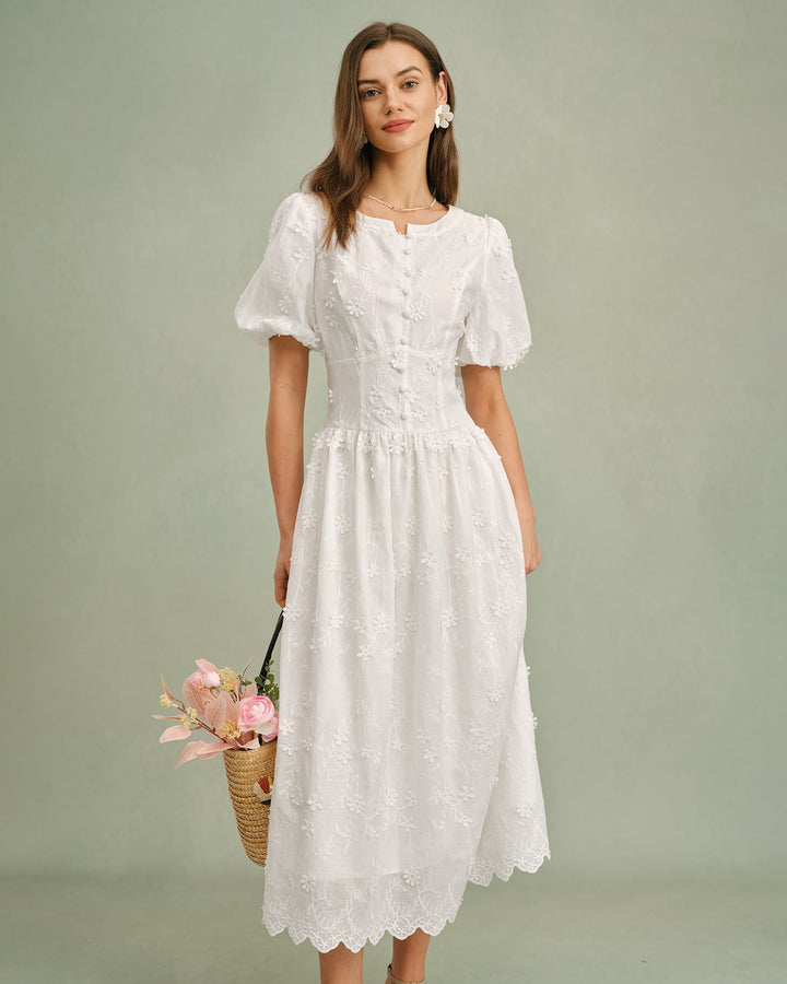 The Blanc Blossom Dress