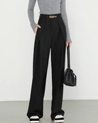 The Classic Black Straight Trouser
