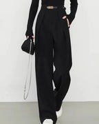 The Classic Black Straight Trouser