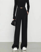 The Classic Black Straight Trouser