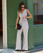 The Cascade Flared Pocket Trouser