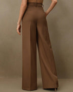 The Amber Caramel Straight Trouser