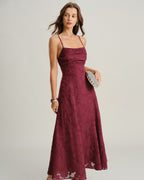 The Bordeaux Luxe Dress