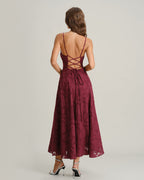 The Bordeaux Luxe Dress