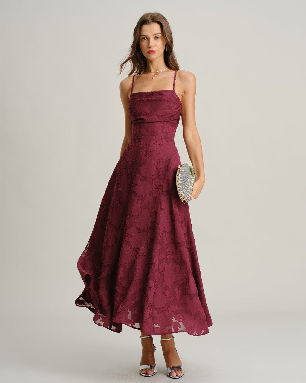 The Bordeaux Luxe Dress