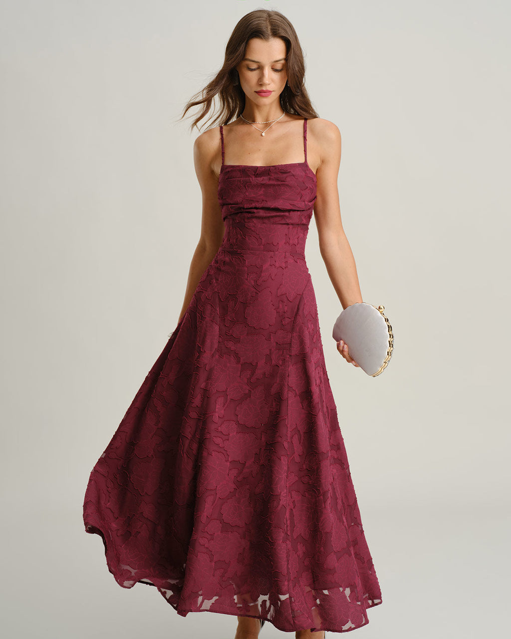 The Bordeaux Luxe Dress