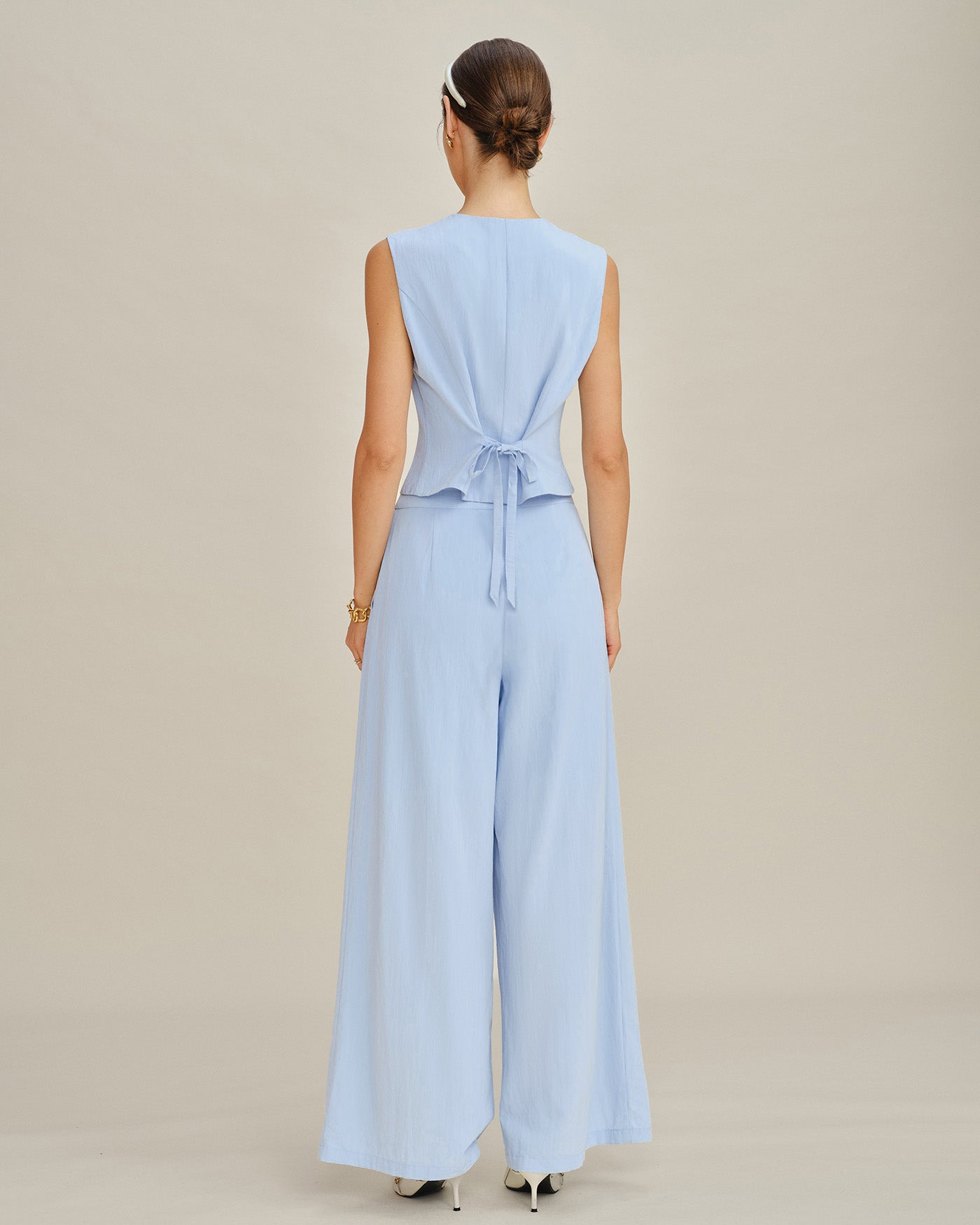 The Riviera Viscose Straight Trouser