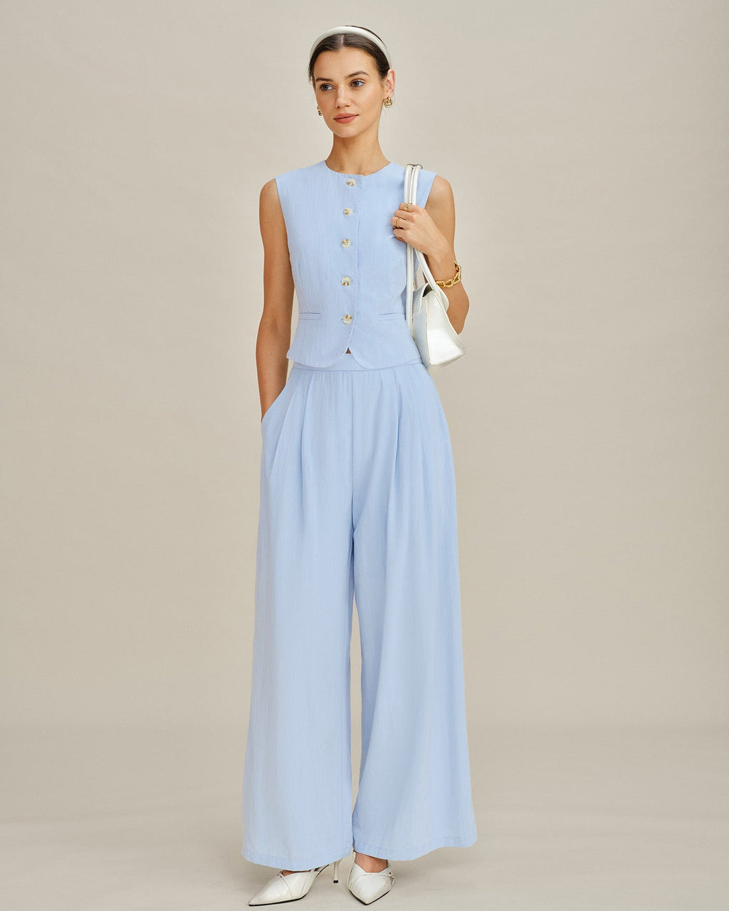 The Riviera Viscose Straight Trouser