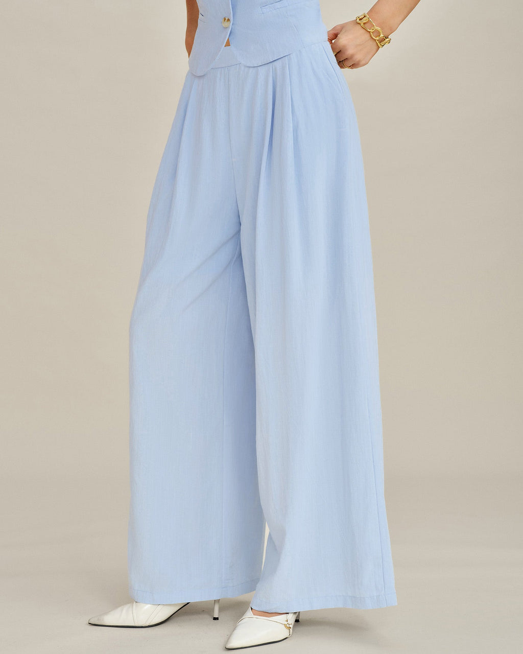 The Riviera Viscose Straight Trouser