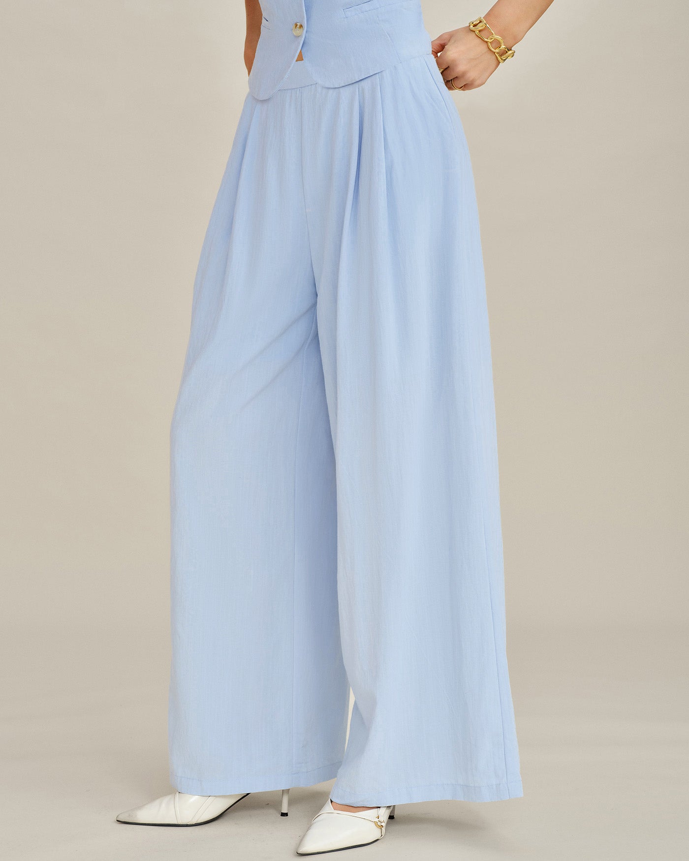 The Riviera Viscose Straight Trouser